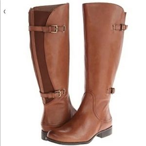 Naturalizer Jamison Brown Leather Riding Boots